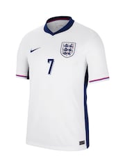 Nike White Saka 7 Jr. Dri-FIT England Stadium Football Shirt - Image 2 of 3