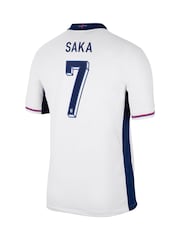 Nike White Saka 7 Jr. Dri-FIT England Stadium Football Shirt - Image 3 of 3