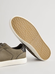 Khaki Green Lace-Up Low Trainers - Image 6 of 6