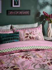 200 Thread Count Sateen Global Garden Floral Duvet Cover and Pillowcase Set - Изображение 2 из 6