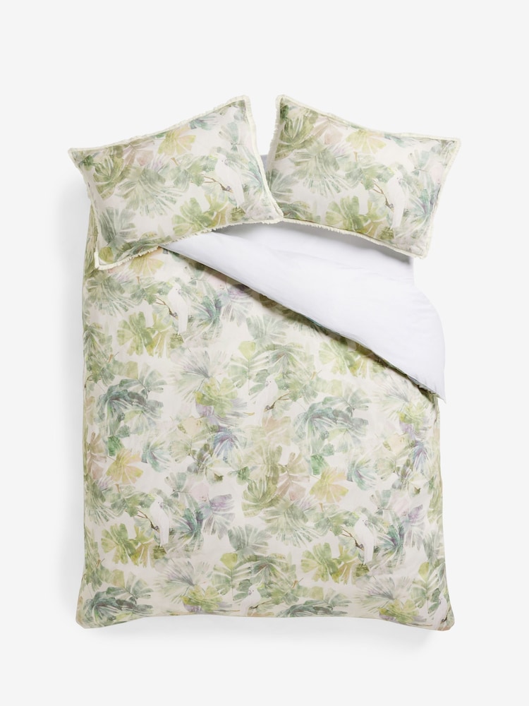 Conjunto de capa de edredom e fronha 100% algodão Tropical Leaf - Imagem 5 de 5