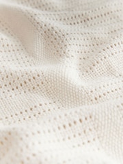 2 Pack Natural 100% Cotton Baby Cellular Blanket - Image 2 of 4