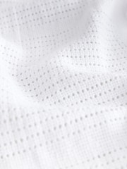 2 Pack 100% Cotton Baby Cellular Blanket - Image 4 of 4
