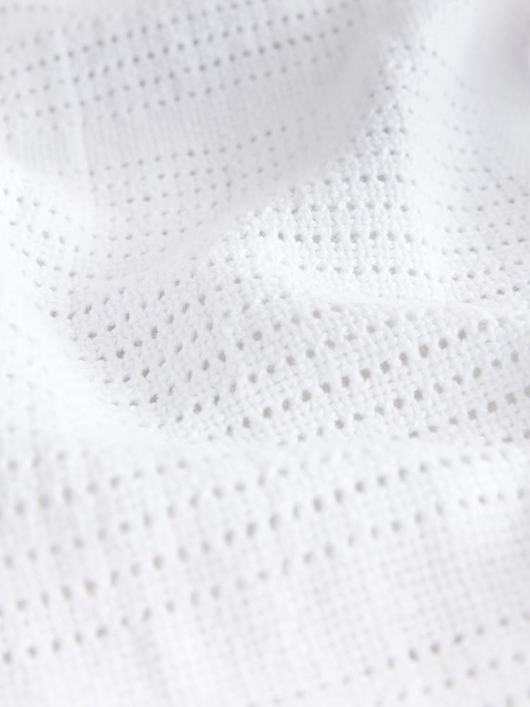 2 Pack 100% Cotton Baby Cellular Blanket - Image 4 of 4