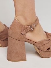 Bruin - Simply Be Extra Wide Fit Knot Detail Platform Sandals - Image 4 of 4