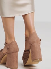 Bruin - Simply Be Wide Fit Knot Detail Platform Sandals - Image 2 of 4