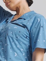 Simply Be Blue Pretty Lounge Pyjamas Set - Image 4 of 4
