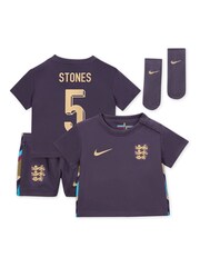 Nike Purple Stones - 5 Infant England Stadium Mini Kit 2024 - Image 1 of 3
