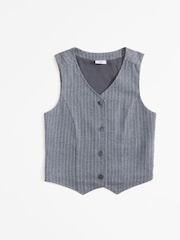Abercrombie & Fitch Синий полосатый жилет - Изображение 2 из 2