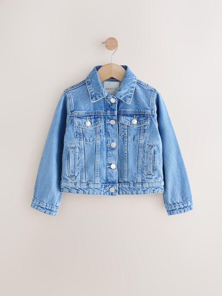 Blue Denim 100% Cotton Jacket - Image 1 of 5