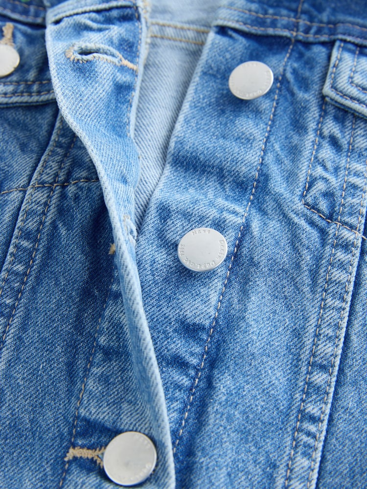 Blue Denim 100% Cotton Jacket - Image 5 of 5