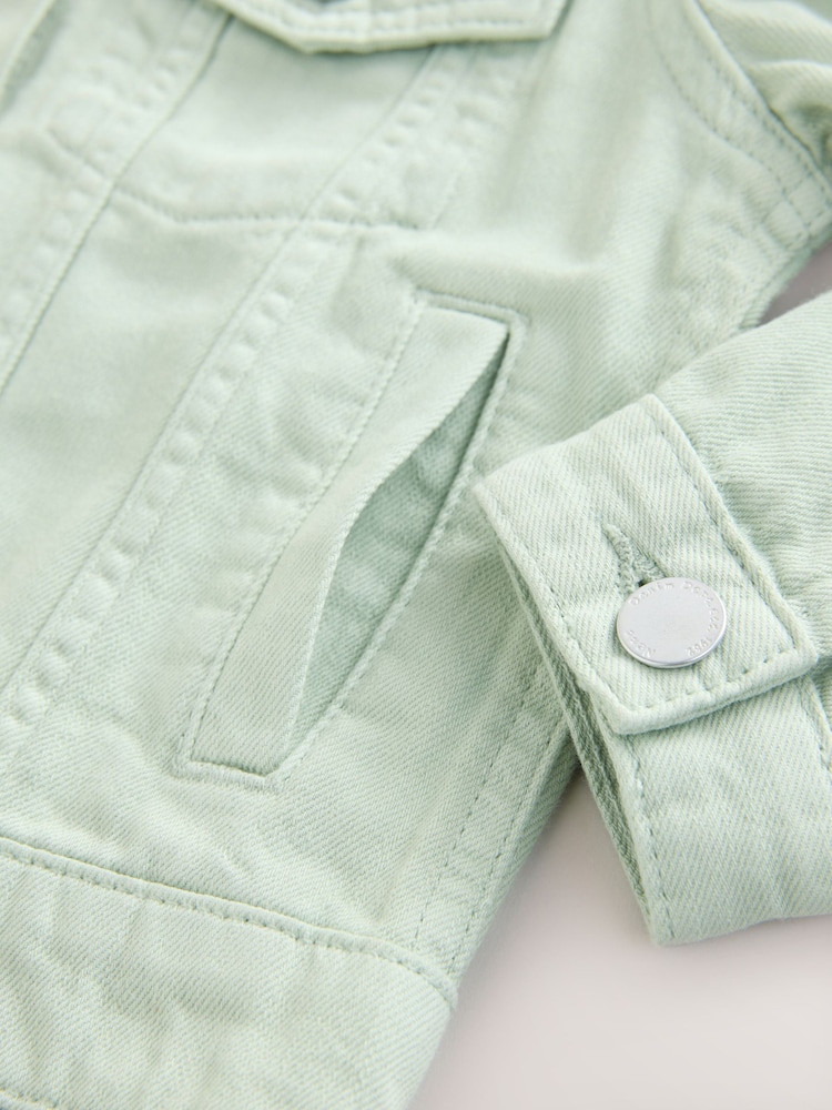 Buy Mint Green 100% Cotton Denim Jacket from the Next UK online shop