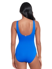 Lauren Ralph Lauren Blue Ring Underwire Swimsuit 1 Piece - Image 2 of 4