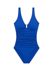 Lauren Ralph Lauren Blue Ring Underwire Swimsuit 1 Piece - Image 4 of 4