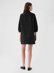 Gap Black Vegan Suede Shift Mini Dress - Image 3 of 5