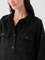 Gap Black Vegan Suede Shift Mini Dress - Image 5 of 5