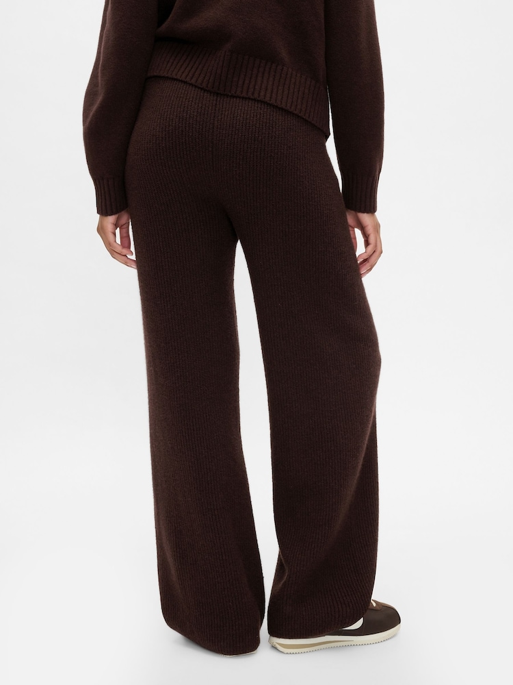 Bruin - Gap CashSoft gebreide broek met shaker-stiksels - Image 3 of 5
