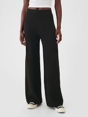 Schwarz - Gap Cashsoft Strickhose mit Stickereidetails - Bild 2 von 5