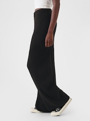 Schwarz - Gap Cashsoft Strickhose mit Stickereidetails - Bild 4 von 5