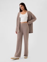 Beige - Gap CashSoft gebreide broek met shaker-stiksels - Image 1 of 6
