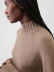 Gap Light Brown CashSoft Turtle Neck Jumper - Image 1 of 5