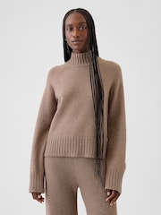Gap Light Brown CashSoft Turtle Neck Jumper - Image 2 of 5