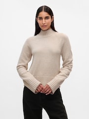 Gap Grey Stone CashSoft Turtle Neck Jumper - Image 1 of 5