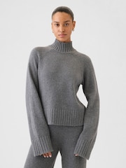 Gap Grey CashSoft Turtle Neck Jumper - Image 1 of 5