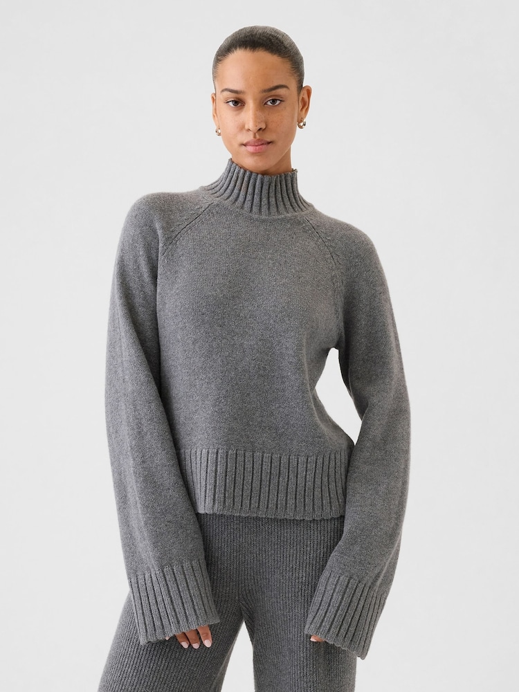 Gap Grey CashSoft Turtle Neck Jumper - Image 1 of 5