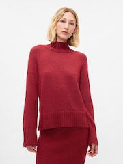 Gap Burgundy Red CashSoft Turtle Neck Jumper - Image 2 of 5