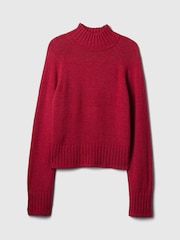 Gap Burgundy Red CashSoft Turtle Neck Jumper - Image 4 of 5