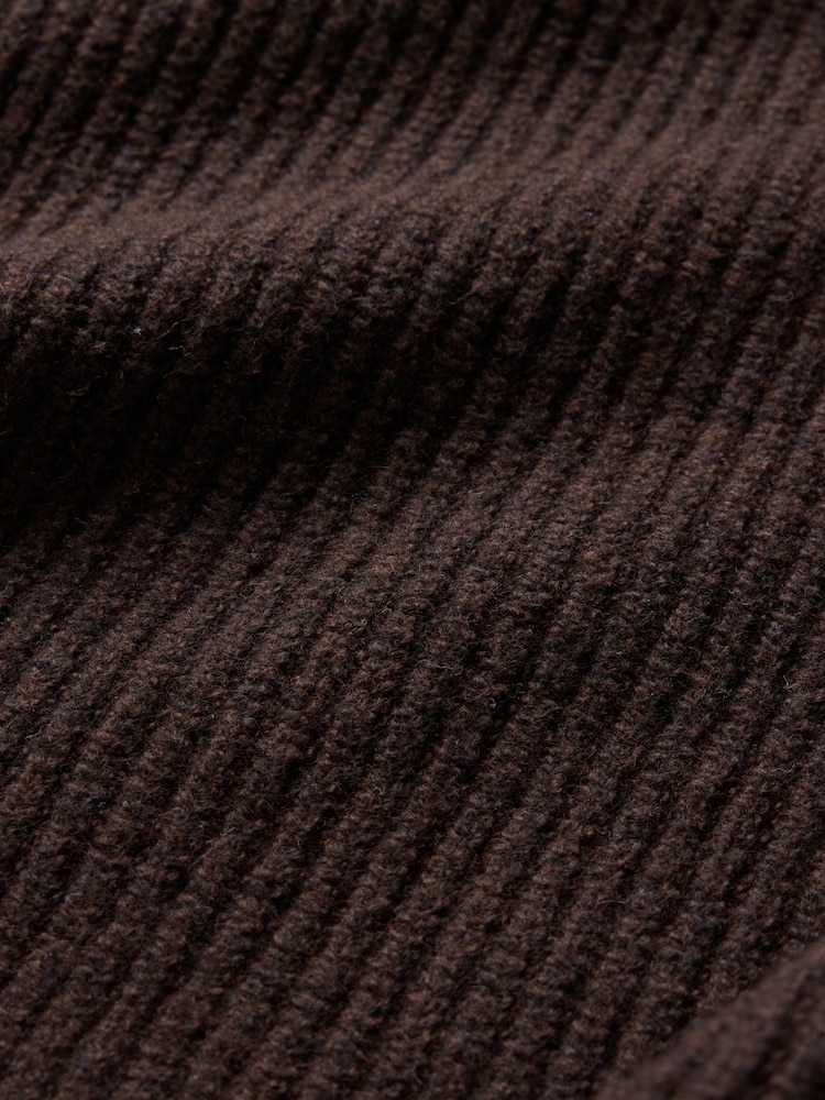 Marrón - Suéter oversize de punto inglés en CashSoft con cuello redondo de Gap - Imagen 5 de 5