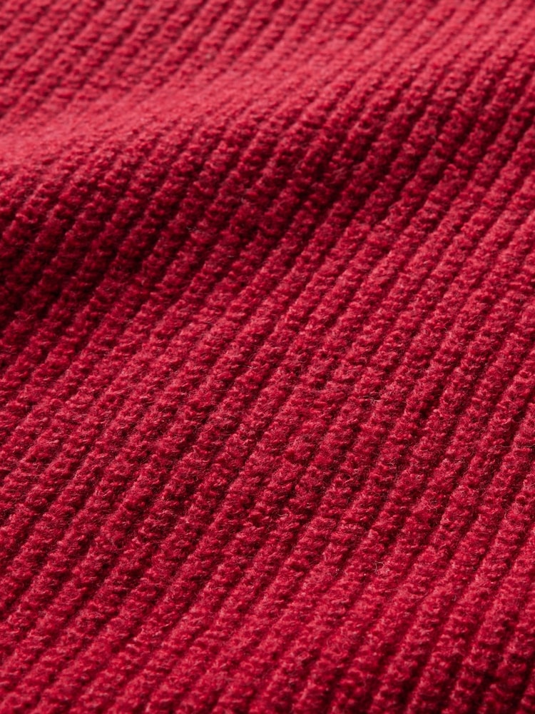 Gap Red CashSoft Shaker-Stitch Crew Neck Jumper - Image 5 of 5