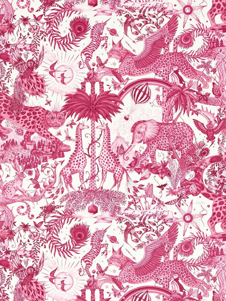 Clarke and Clarke Lost Berry Emma J Shipley Mythica Paradise A4 Wallpaper Sample - Image 1 of 1