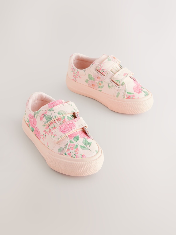 Rosa floral - Zapatillas de deporte gruesas con cierre de Velcro - Imagen 6 de 6 Rosa floral - Zapatillas de deporte gruesas con cierre de Velcro - Imagen 6 de 6