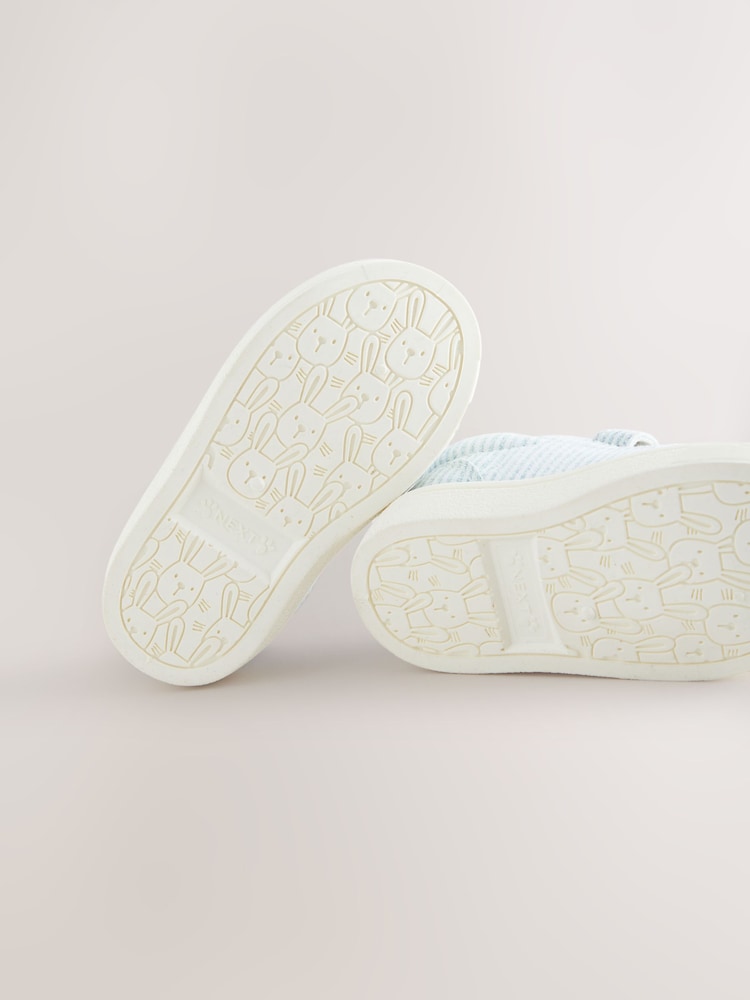 Blue Standard Fit (F) Touch Fasten Strap Machine Washable Trainers - Image 5 of 5