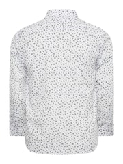 BadRhino Big & Tall White Formal Flower Print Long Sleeve Shirt - Image 3 of 3