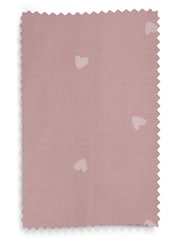 Pink Wave Edge Heart Eyelet Blackout Curtains - Image 8 of 8