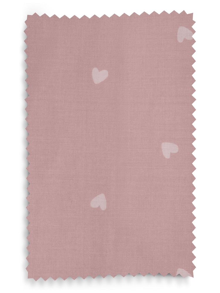 Pink Wave Edge Heart Eyelet Blackout Curtains - Image 8 of 8