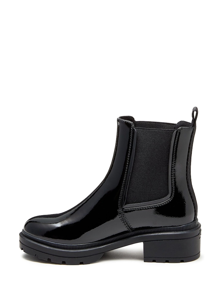 Schwarzes Lackleder-PU - Rocket Dog Iggie Stiefeletten - Bild 2 von 7 Schwarzes Lackleder-PU - Rocket Dog Iggie Stiefeletten - Bild 2 von 7