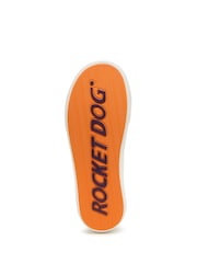 Rocket Dog Jazzin Plus Skirball Cotton Trainers - Image 7 of 7