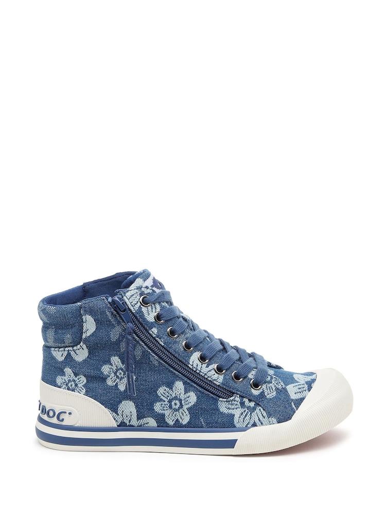 Rocket Dog Jazzin Hi Top Cotton Trainers - Image 2 of 7 Rocket Dog Jazzin Hi Top Cotton Trainers - Image 2 of 7