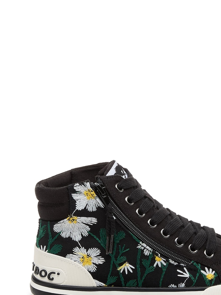 Rocket Dog Jazzin Hi Top Cotton Trainers - Image 2 of 7