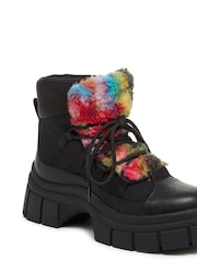 Rocket Dog Tiger Pella Suede and Faux Fur Lace-Up Snow Boots - Image 2 of 6