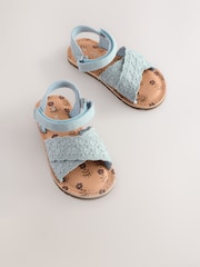 Blue Broderie Sandals - Image 2 of 7