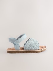 Blue Broderie Sandals - Image 3 of 7
