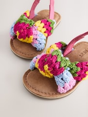 Rainbow Crochet Twist Sandals - Image 6 of 7