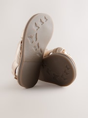 Gold Leather Twist Sandals - Image 5 of 5