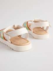 Rainbow Metallic T-Bar Sandals - Image 4 of 5