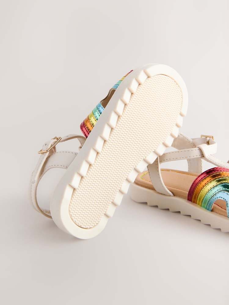 Rainbow Metallic T-Bar Sandals - Image 5 of 5
